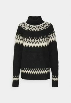 ONLY Tall ONLMARJANA HIGHNECK - Jumper - Black/pumice Stone/taupe Gray -ONLY Tall Shop 9849d8928bdb45fb8f60d78b34716306