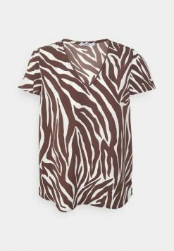 ONLY Tall ONLEVA LIFE V NECK - Blouse - Brown