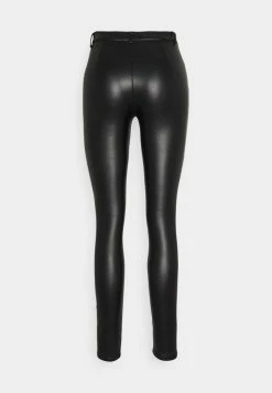 ONLY Tall ONLROYAL-MARIA FAUX LEATHER BIKER - Trousers - Black -ONLY Tall Shop 9afb1e4673684ab7aa4f49ddeb9c0c73
