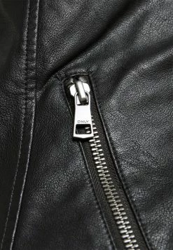 ONLY Tall ONLMELISA JACKET - Faux Leather Jacket - Black -ONLY Tall Shop 9f1fcab821c44dfa9d9261b0d48a4ed1