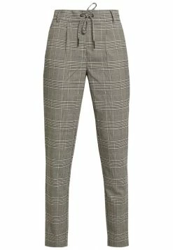 ONLY Tall ONLPOPTRASH EASY SAVIL CHECK PANT - Trousers - Black/merlot/adobe -ONLY Tall Shop 9f3974c56d3d4379876930107b68cffc