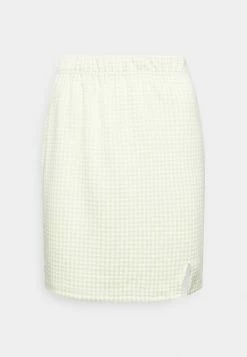 ONLY Tall ONLSIGGA SLIT SKIRT - Mini Skirt - Cloud Dancer Tarragon