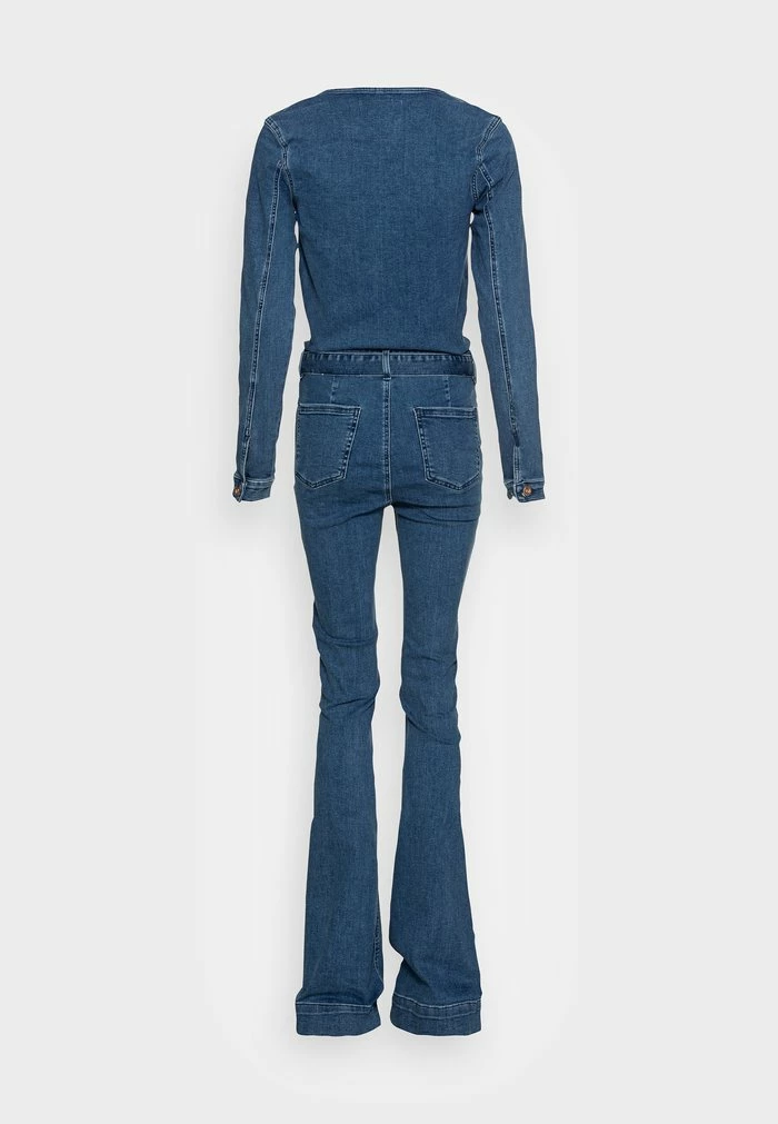 ONLY Tall ONLLAURA FLARED ZIP - Jumpsuit - Medium Blue Denim 4 ONLY Tall ONLLAURA FLARED ZIP - Jumpsuit - Medium Blue Denim - Image 2