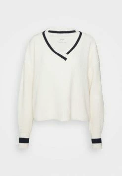 ONLY Tall ONLINC COLEEN - Jumper - Cloud Dancer/night Sky -ONLY Tall Shop a0dbb5869e9a433ab570cb286e717d45