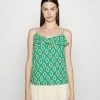 ONLY Tall ONLLEA STRAP FRILL SINGLET - Top - Greenlake/graphic Glam -ONLY Tall Shop a3f1baabb5a04ee484d2bda37d66f0ad