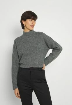 ONLY Tall ONLKARINNA HIGHNECK - Jumper - Medium Grey