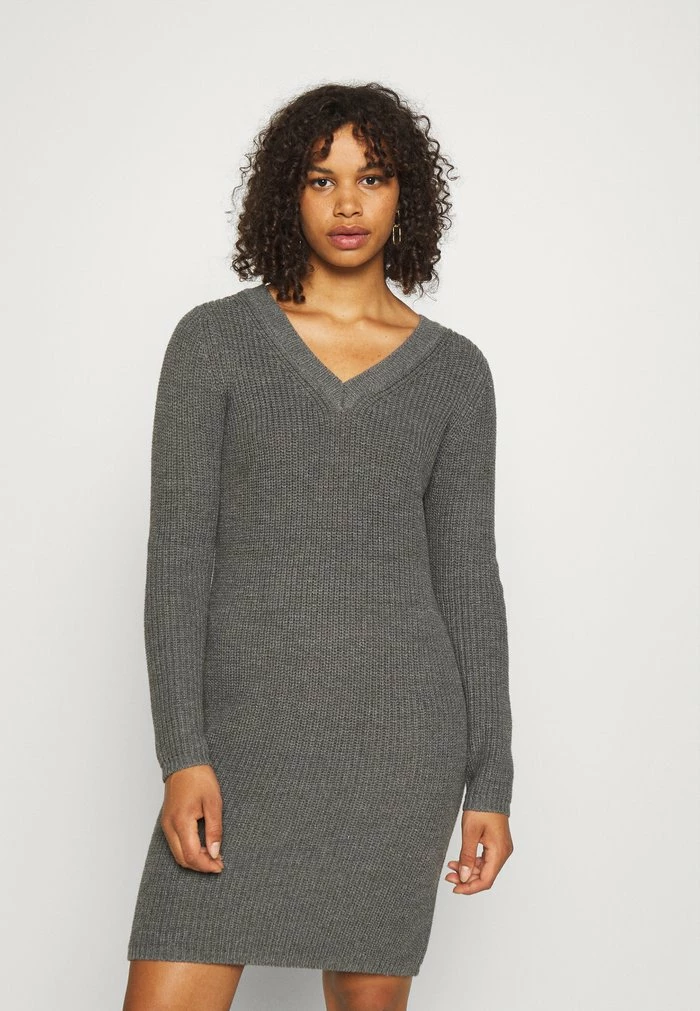 ONLY Tall ONLMELTON LIFE DRESS TALL - Jumper Dress - Medium Grey Melange 3 ONLY Tall ONLMELTON LIFE DRESS TALL - Jumper Dress - Medium Grey Melange