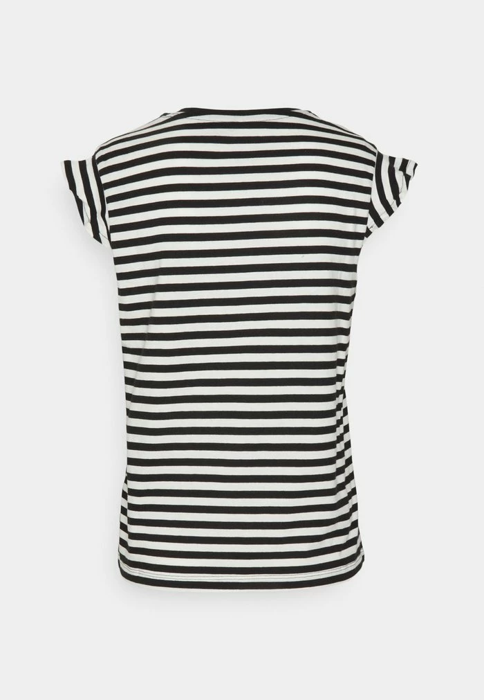 ONLY Tall ONLMAY STRIPE FRILL 2 PACK - Print T-shirt - Cloud Dancer/black 6 ONLY Tall ONLMAY STRIPE FRILL 2 PACK - Print T-shirt - Cloud Dancer/black - Image 4