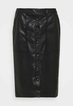 ONLY Tall ONLLAUREN VOLA BUT SKIRT - Pencil Skirt - Black -ONLY Tall Shop aac8fd8d3cc24af090f8dc2548459e96