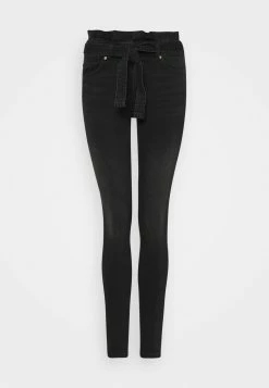 ONLY Tall ONLHUSH LIFE PAPERBAG - Jeans Skinny Fit - Black