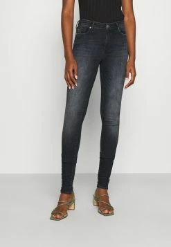ONLY Tall ONLSHAPE LIFE - Jeans Skinny Fit - Blue Black Denim