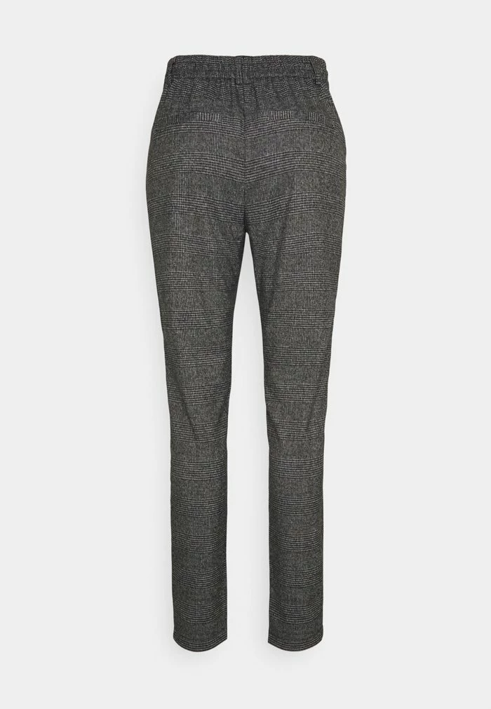 ONLY Tall ONLPOPTRASH SOFT CHECK PANT - Trousers - Black/cloud Dancer 4 ONLY Tall ONLPOPTRASH SOFT CHECK PANT - Trousers - Black/cloud Dancer - Image 2