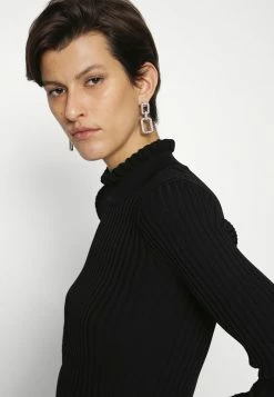 ONLY Tall ONLKELCI RUFFLE - Jumper - Black -ONLY Tall Shop b416bb7af8884764b853be55fd179e25