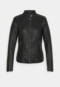 ONLY Tall ONLMELISA JACKET - Faux Leather Jacket - Black -ONLY Tall Shop b450cfa93c374cd5b8e4bcd90c2c7d2e