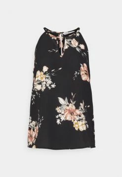 ONLY Tall ONLNOVA LUX KEYHOLE - Top - Black/light Pink -ONLY Tall Shop b63caf94fa474cdd9035fab5b1d65a46