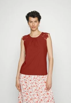 ONLY Tall ONLSILJA LIFE TOP - Blouse - Rosted Russet