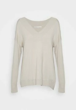 ONLY Tall ONLLILLIES V NECK - Jumper - Pumice Stone -ONLY Tall Shop b82697b94b294a5ea7642e103e6cbf13