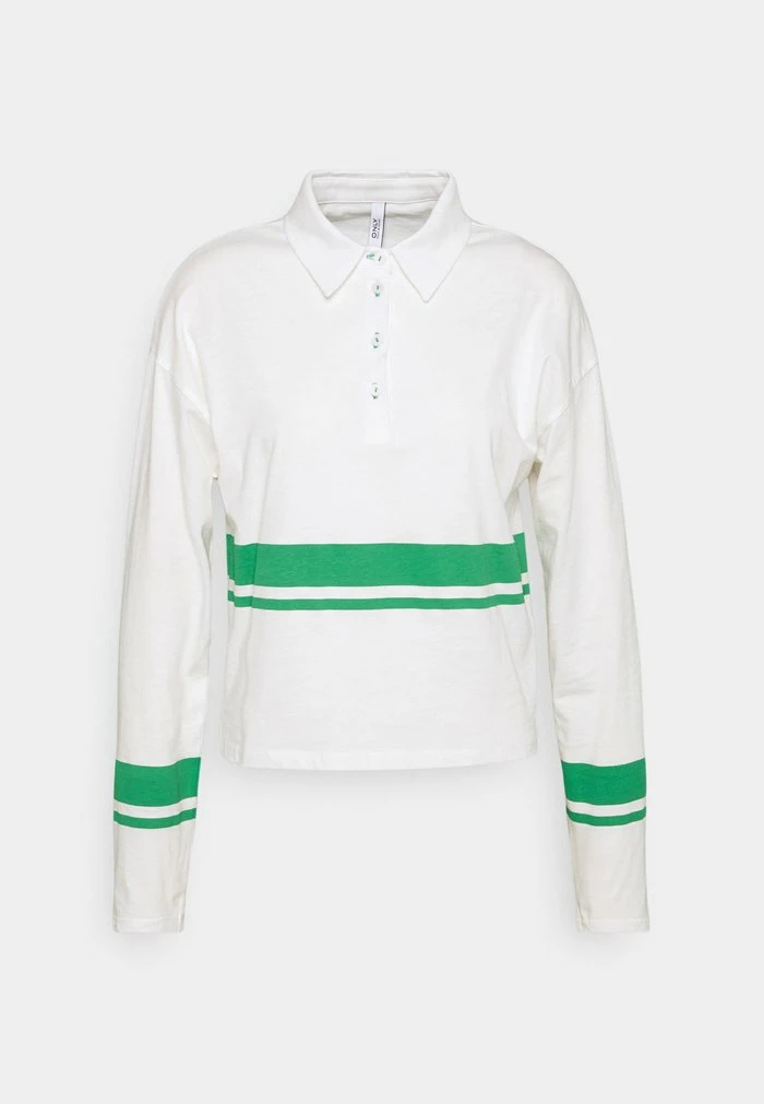 ONLY Tall ONLLIMA - Polo Shirt - White/green 8 ONLY Tall ONLLIMA - Polo Shirt - White/green - Image 6