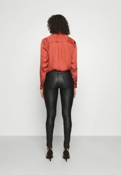 ONLY Tall ONLANNE MID COATED - Trousers - Black -ONLY Tall Shop c1e00d6df31b47ddbe25164bdac4ef2d