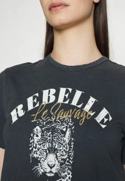 ONLY Tall ONLLUCY LEOPARD BOX - Print T-shirt - Phantom -ONLY Tall Shop c4da41421071481791f73fafdc741db1