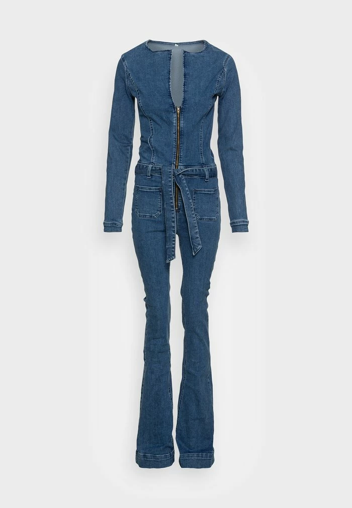 ONLY Tall ONLLAURA FLARED ZIP - Jumpsuit - Medium Blue Denim 3 ONLY Tall ONLLAURA FLARED ZIP - Jumpsuit - Medium Blue Denim