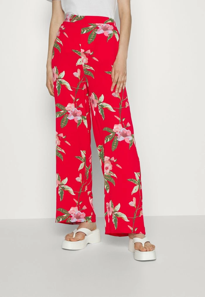 ONLY Tall ONLNOVA LUX ALBA PALAZZO PANT - Trousers - Chinese Red India 3 ONLY Tall ONLNOVA LUX ALBA PALAZZO PANT - Trousers - Chinese Red India