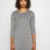 ONLY Tall ONLBRILLIANT CHECK DRESS - Jersey Dress - Black/cloud Dancer -ONLY Tall Shop c7af64353ddc4481bcdb0d8aae4c1fe5