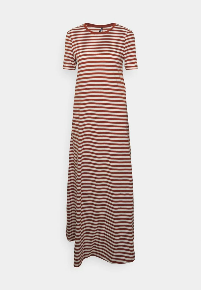 ONLY Tall ONLMAY LONG DRESS - Maxi Dress - Arabian Spice Primo/cloud Dancer 3 ONLY Tall ONLMAY LONG DRESS - Maxi Dress - Arabian Spice Primo/cloud Dancer
