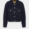 ONLY Tall ONLJAGGER LIFE PLEAT JACKET - Denim Jacket - Dark Blue Denim