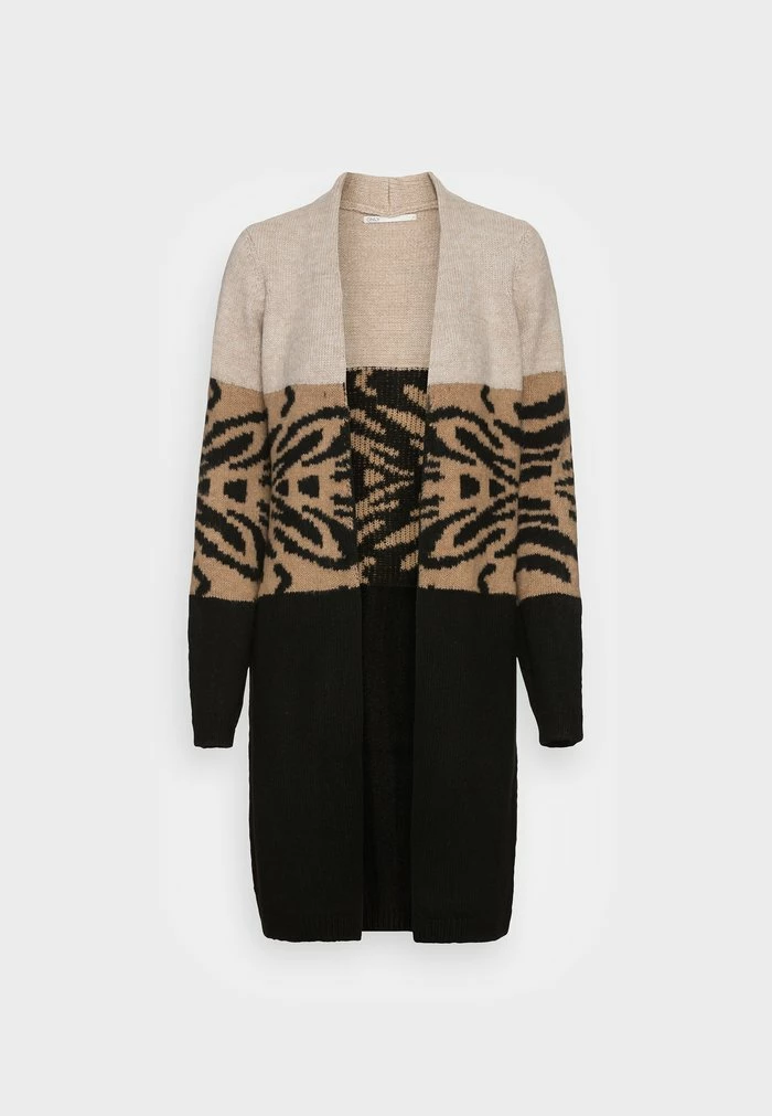 ONLY Tall ONLJADE CARDIGAN - Cardigan - Pumice Stone/melange/tobacco Brown/black 3 ONLY Tall ONLJADE CARDIGAN - Cardigan - Pumice Stone/melange/tobacco Brown/black