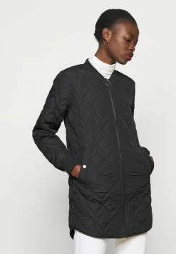 ONLY Tall ONLALLISON QUILTED LONG - Bomber Jacket - Black -ONLY Tall Shop ce3eeea72d8242c28daaa94045b2e926