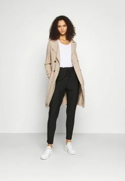 ONLY Tall ONLPOPTRASH PINSTRIPE FRILL PANT - Trousers - Black -ONLY Tall Shop ceff25723478498ca7008379c57e580d