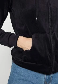 ONLY Tall ONLREBEL ZIP HOOD - Zip-up Sweatshirt - Black -ONLY Tall Shop d216119dbbd54f08989733c0332354c4