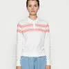 ONLY Tall ONLINCBEATE STRIPE TEE - Polo Shirt - Cloud Dancer/rosette
