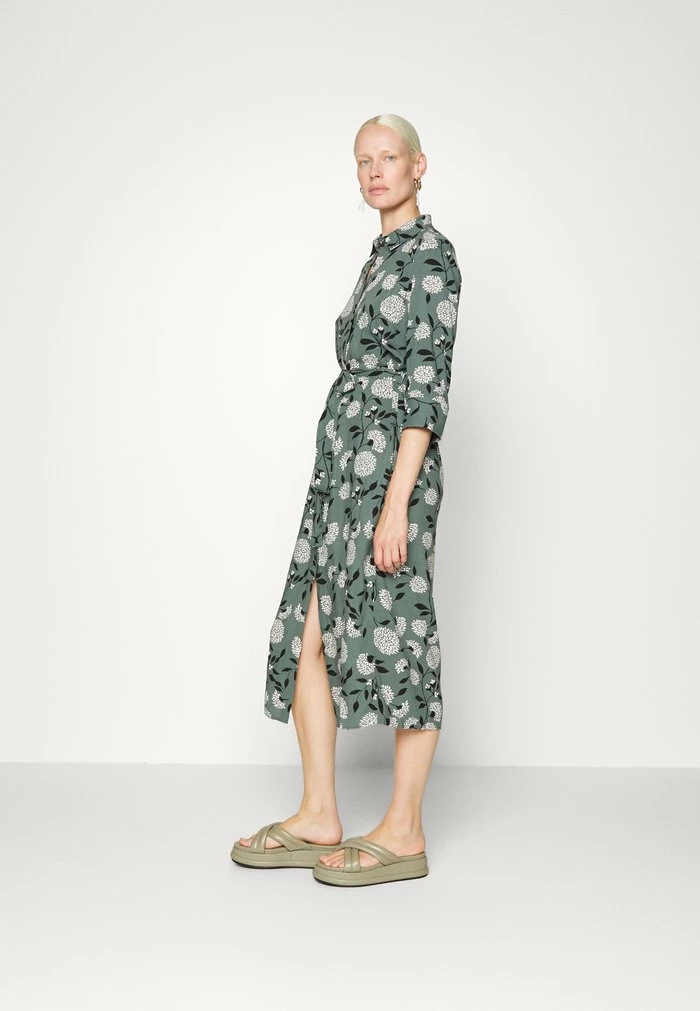 ONLY Tall ONLNOVA LIFE SHIRT DRESS TALL - Shirt Dress - Balsam Green/white 4 ONLY Tall ONLNOVA LIFE SHIRT DRESS TALL - Shirt Dress - Balsam Green/white - Image 2