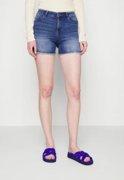 ONLY Tall ONLBLUSH LIFE MID RAW - Denim Shorts - Forest Night