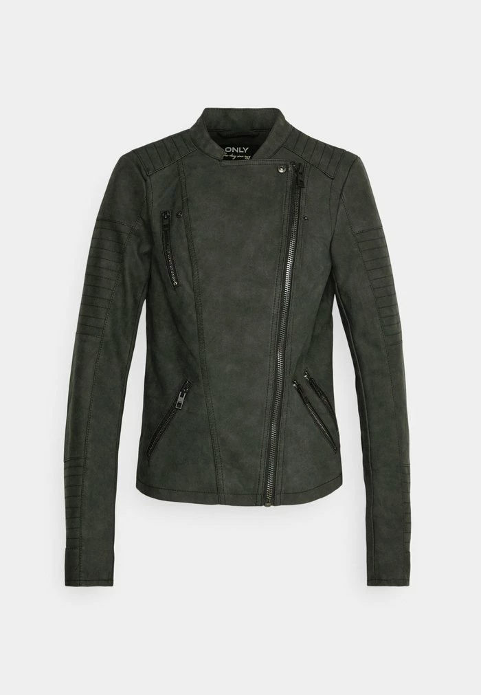 ONLY Tall ONLAVA BIKER - Faux Leather Jacket - Black 3 ONLY Tall ONLAVA BIKER - Faux Leather Jacket - Black