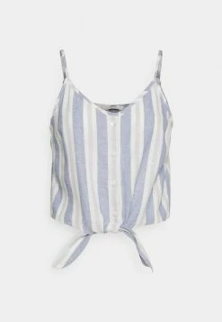 ONLY Tall ONLCARO STRAP BLEND KNOT - Top - Cloud Dancer/gray Violet