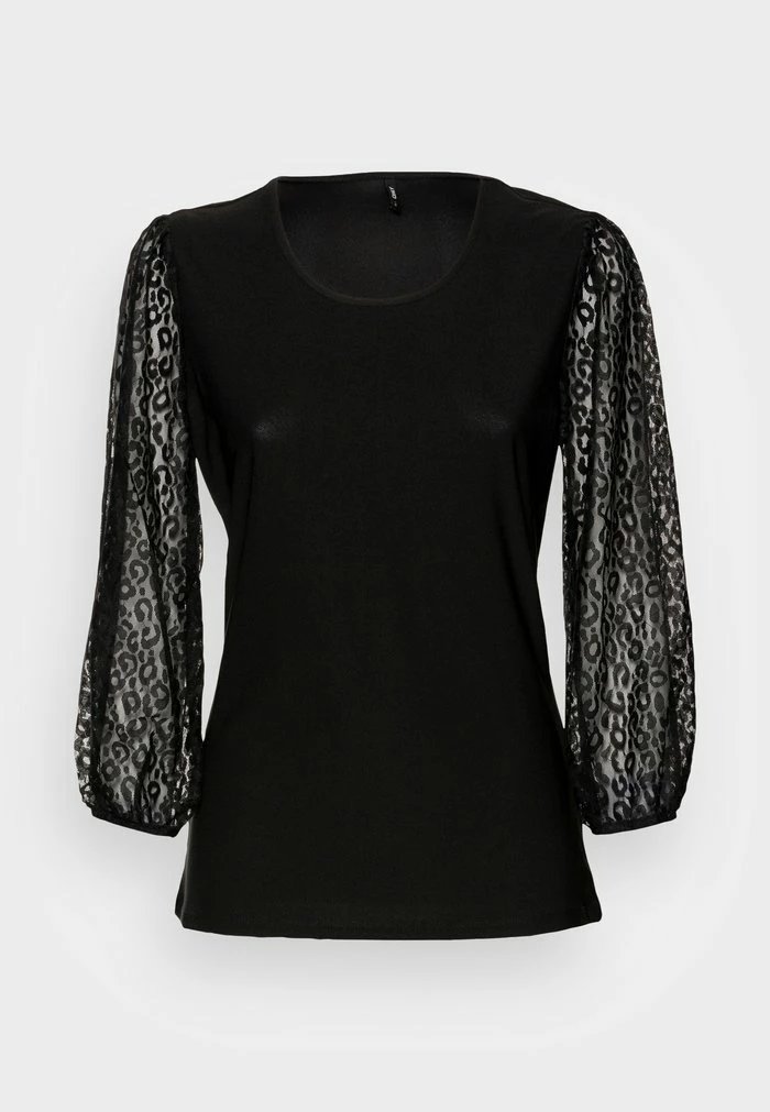 ONLY Tall ONLSILJA MIX - Long Sleeved Top - Black 3 ONLY Tall ONLSILJA MIX - Long Sleeved Top - Black