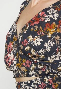 ONLY Tall ONLPELLA WRAP SMOCK MIX - Long Sleeved Top - Night Sky/wild Flowers -ONLY Tall Shop da05f88ca1d1486c9d26742ad994bc77