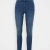 ONLY Tall ONLROYAL LIFE PAPERBAG - Jeans Skinny Fit - Medium Blue Denim