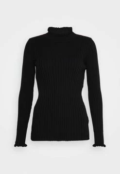 ONLY Tall ONLKELCI RUFFLE - Jumper - Black -ONLY Tall Shop dd0410b88cfa4ddba0341c2236d6b552