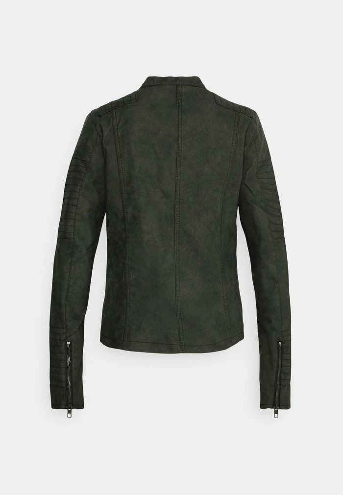 ONLY Tall ONLAVA BIKER - Faux Leather Jacket - Black 4 ONLY Tall ONLAVA BIKER - Faux Leather Jacket - Black - Image 2