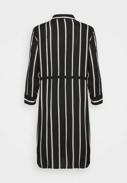 ONLY Tall ONLTAMARI SHIRT DRESS - Shirt Dress - Black/white/camel -ONLY Tall Shop df780d27fdc34b42aa478d80e755f69e