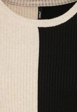 ONLY Tall ONLBLOCK O NECK MAXI DRESS - Jumper Dress - Pumice Stone/black -ONLY Tall Shop dfc3dcf2c7b341c6b972ecf7c7f61d7d