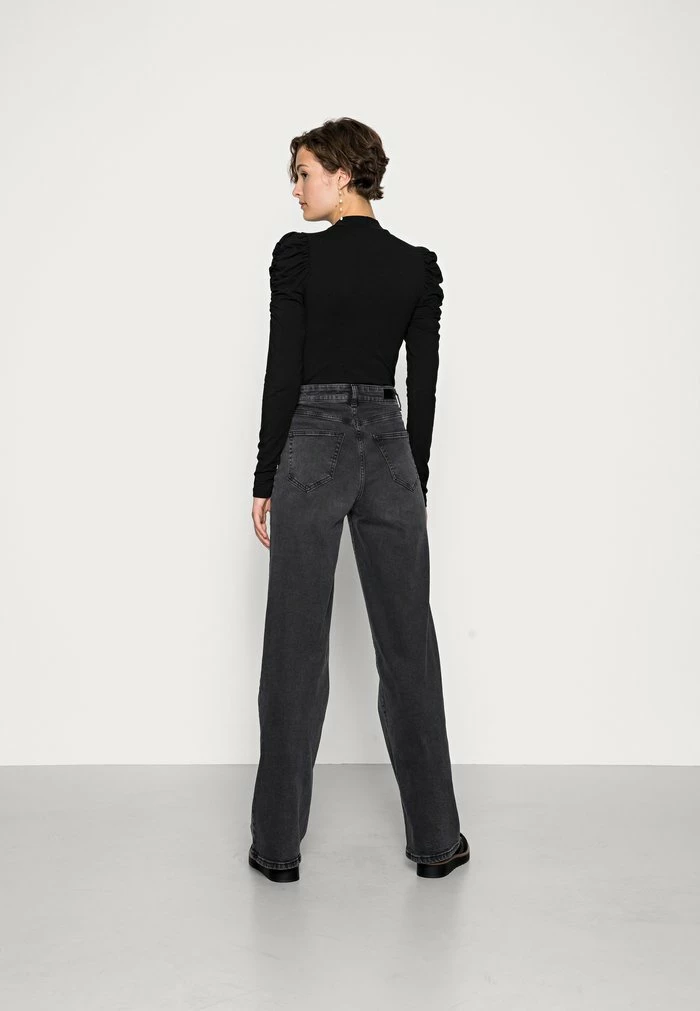 ONLY Tall ONLHOPEEX HIGH WIDE LEG - Relaxed Fit Jeans - Black Denim 5 ONLY Tall ONLHOPEEX HIGH WIDE LEG - Relaxed Fit Jeans - Black Denim - Image 3