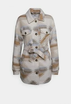 ONLY Tall ONLFRIDA BELT SHACKET - Classic Coat - Dusty Blue