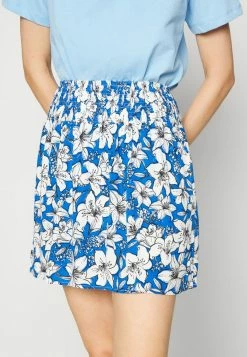 ONLY Tall ONLFREDERIKKE SMOCK SKIRT - Mini Skirt - Cloud Dancer/surf The Web -ONLY Tall Shop e0ec7d6f2acf4631ac745b93b7c429df