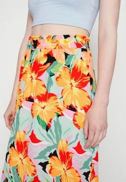 ONLY Tall ONLNOVA LUX LONG SKIRT - A-line Skirt - Sun Orange -ONLY Tall Shop e23f2e4094ba4548b2def1b318c7451f