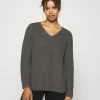 ONLY Tall ONLJENNIE LIFE - Jumper - Medium Grey Melange